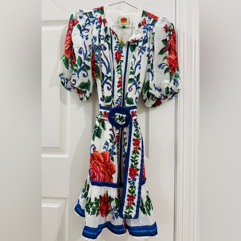 FARM Rio Colorful Floral Mini Dress - Picture 6 of 9